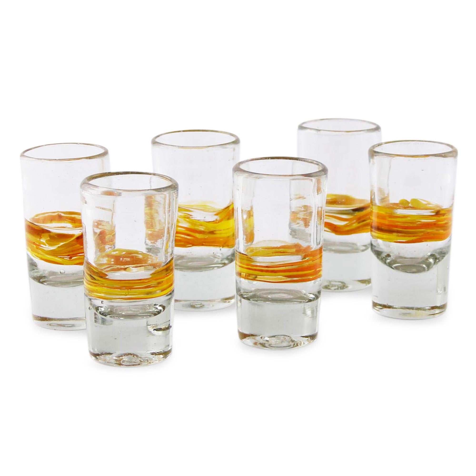 Ribbon Of Sunshine Shot Glasses Set Of 6