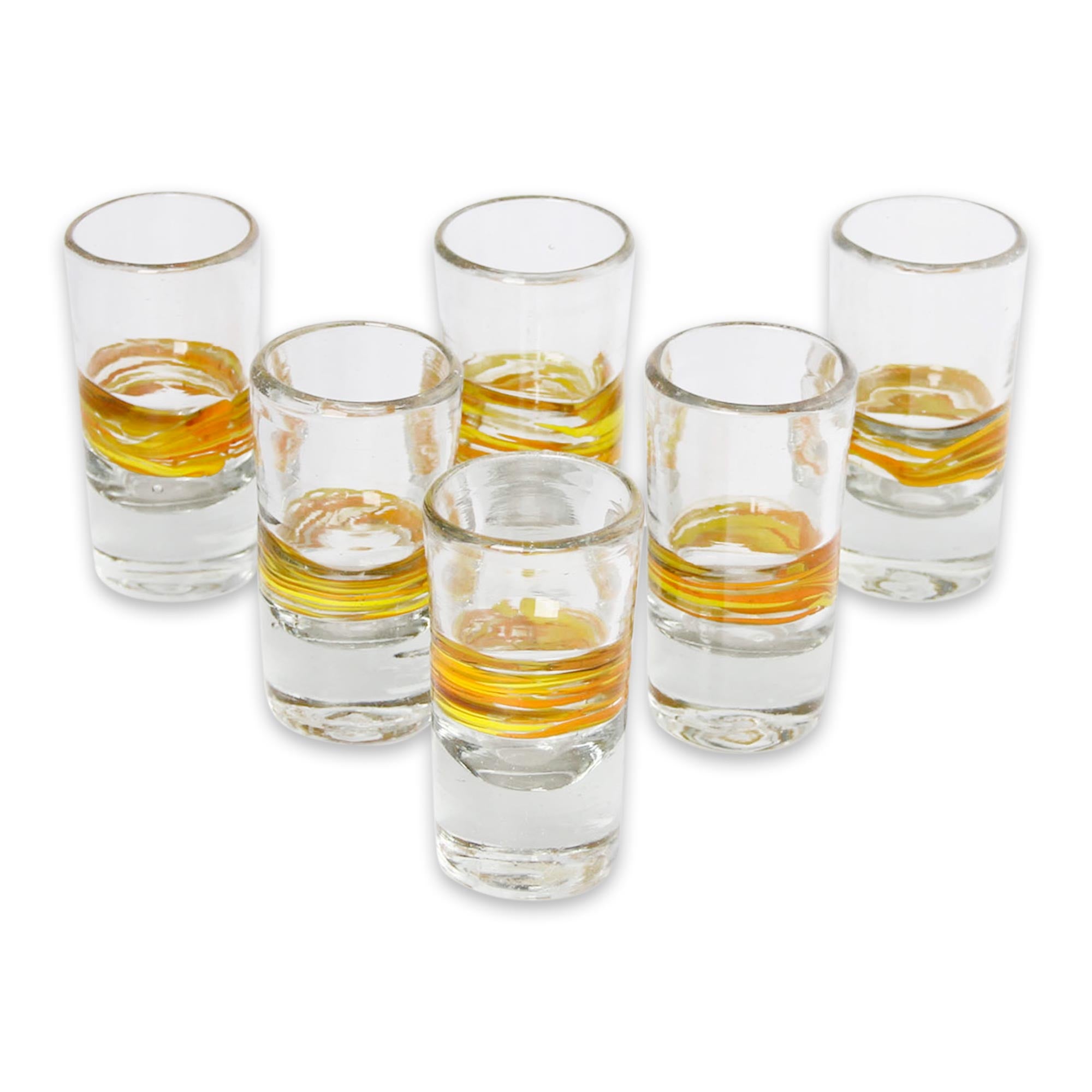Ribbon Of Sunshine Shot Glasses Set Of 6