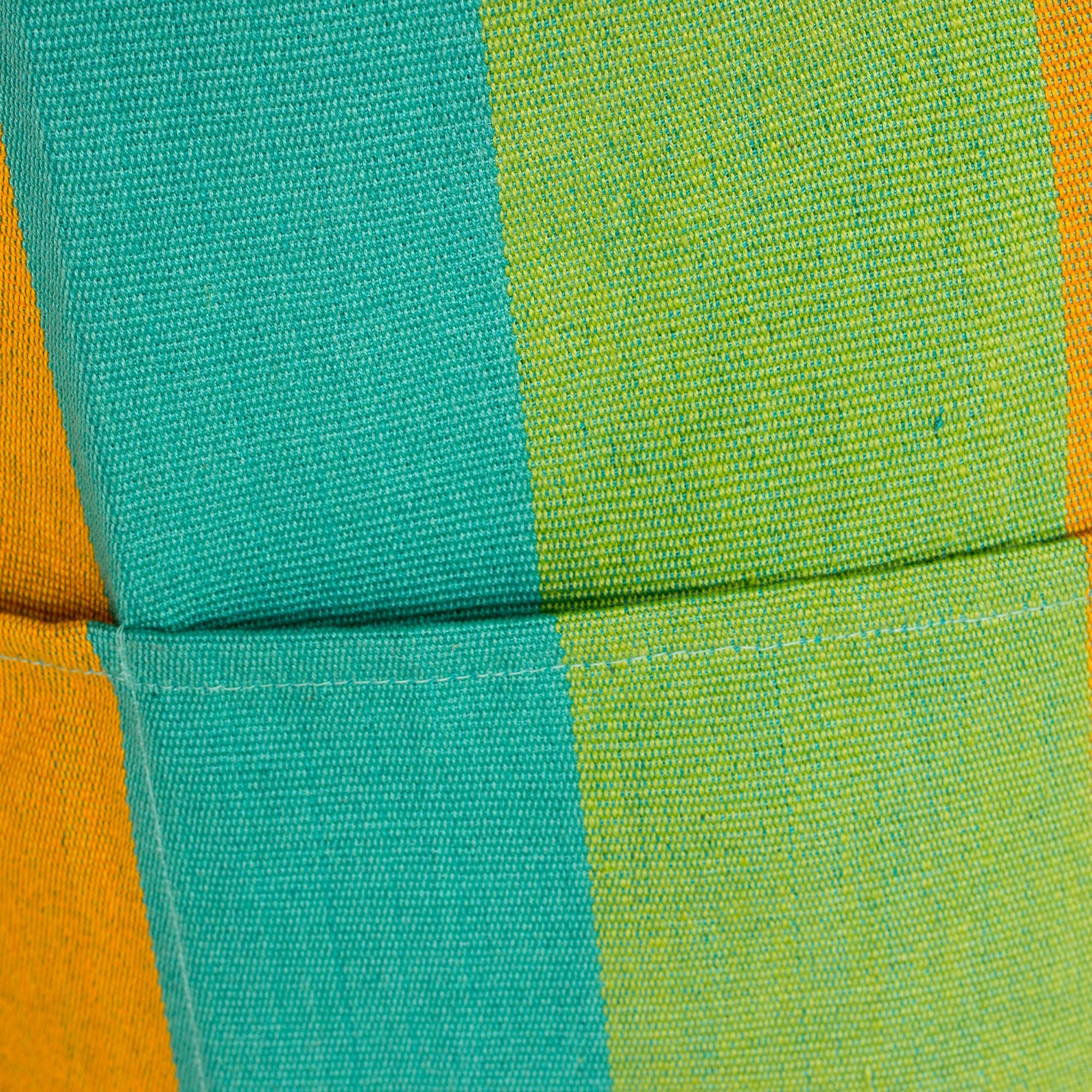 Summer Cooking Handwoven Striped Cotton Apron From Guatemala